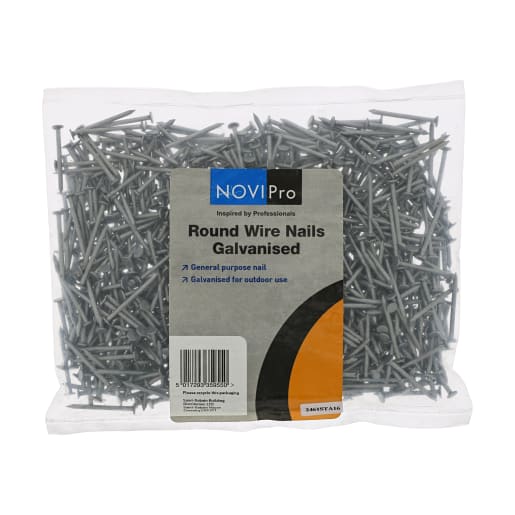 Round Wire Nails 25 x 1.8mm Galvanised 0.5kg Pack