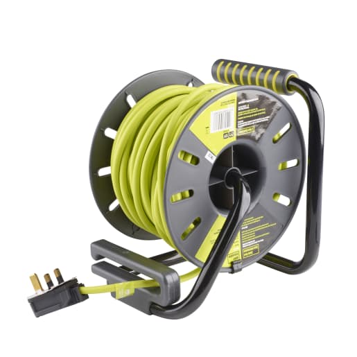 Pro-Elec 5m Cassette Reel Mains Extension 13A 2-Gang (with 2x USB Charging  Ports)