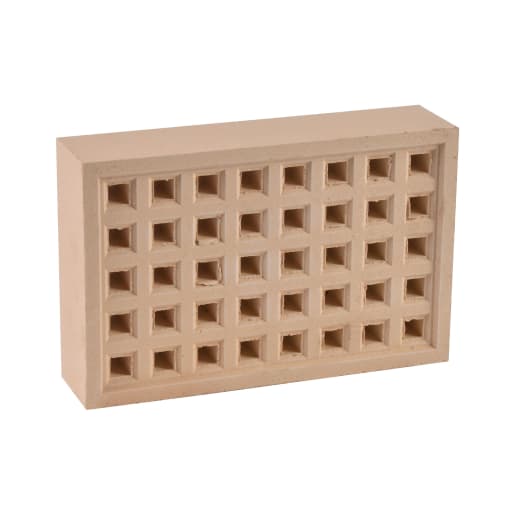 Hepworth Terracotta Airbrick Square Hole Buff 215mm x 140mm