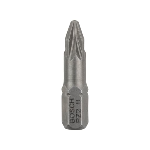 Bosch Screwdriver Bit Extra Hard PZ2 25mm Grey Pack of 3