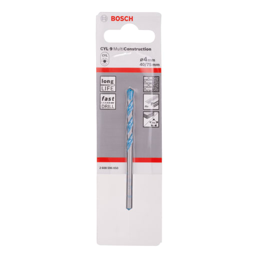 Bosch Drilling Cylinder-9 Multi-Construction Drill Bit 4mm Steel