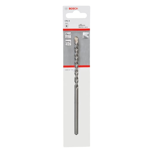 Bosch Drilling Percussion Bit 150 x 6mm Silver