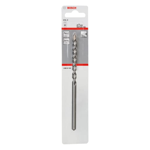 Bosch Drilling Percussion Bit 150 x 7mm Silver