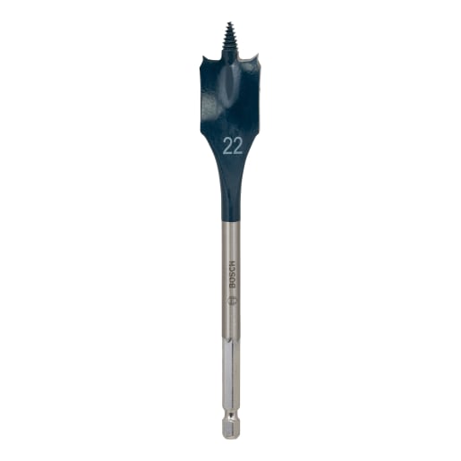 Bosch Self Cut Speed Flat Drill Bit 22mm Silver And Polished Steel