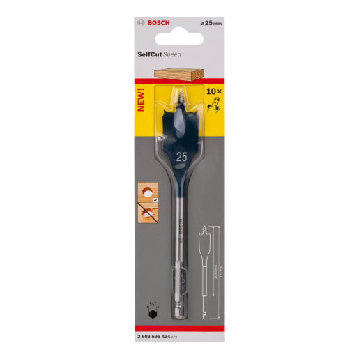 Bosch self cut flat deals wood bit set