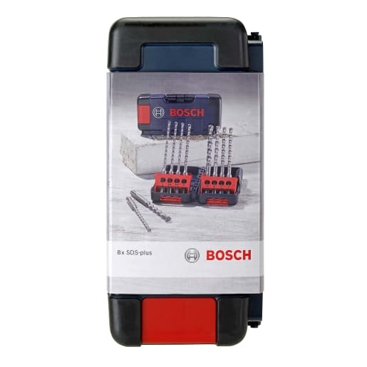 Bosch SDS-Plus Drill Bit Set Brute in Tough Box 8-Piece