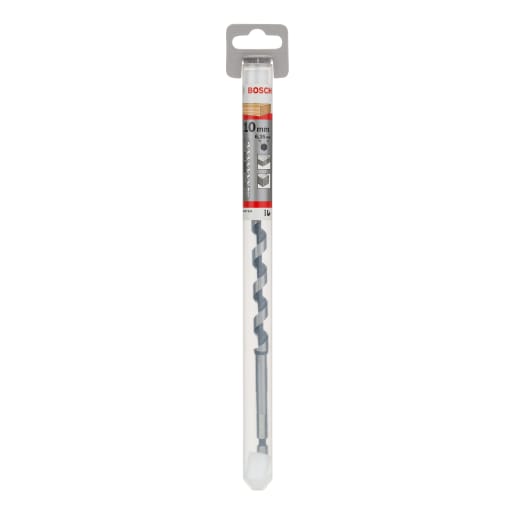 Bosch Drilling Auger Bit-Hex Shank Drive 10mm Silver And Black