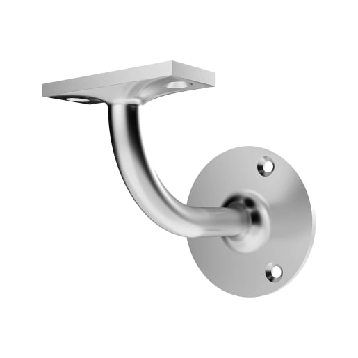 Carlisle Brass Heavy Duty Handrail Bracket 76 x 57mm Satin Chrome