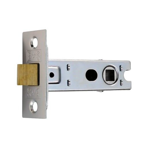 Eurospec Tubular Latch with Bolt 76mm Nickel Plated