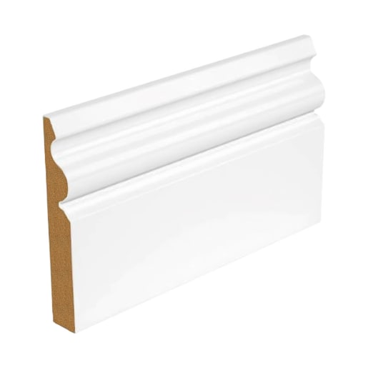 SAM15 MDF Ogee Skirting 4200 x 69 x 14.5mm Primed