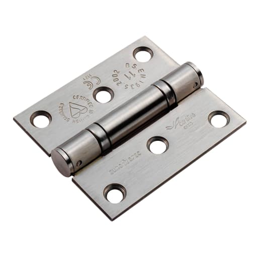 Eurospec Grade 11 Ball Bearing Hinge 76 x 66mm Satin Stainless Steel