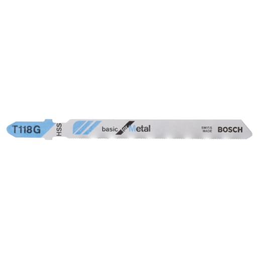 Bosch HSS T118G Jig Saw Blade 92mm Length Chrome