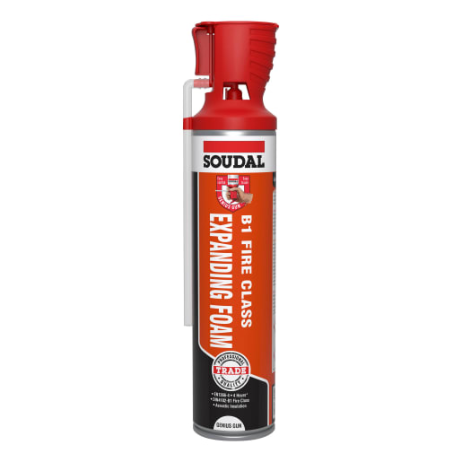 Soudal B1 Fire and Acoustic Expanding Foam Genius Gun 600ml