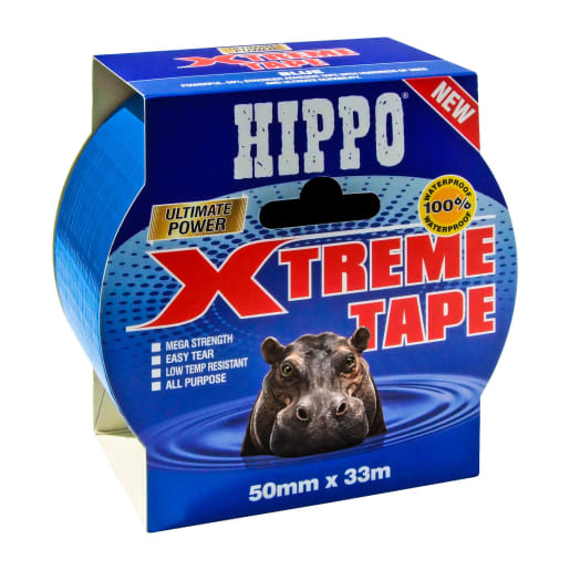 Hippo Ultimate Power Xtreme Tape 33m x 50mm Blue
