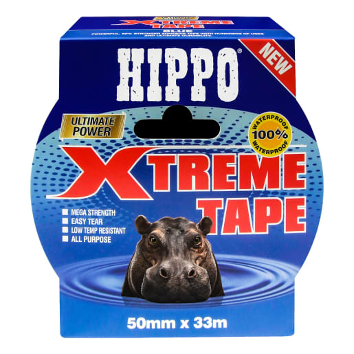 Hippo Ultimate Power Xtreme Tape 33m x 50mm Blue