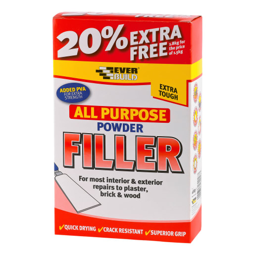 Everbuild All Purpose Powder Filler 1.5kg White