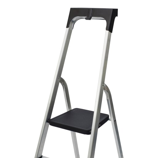 Werner High Handrail Step Ladder With Work Tray 1.03 x 0.45m Aluminium