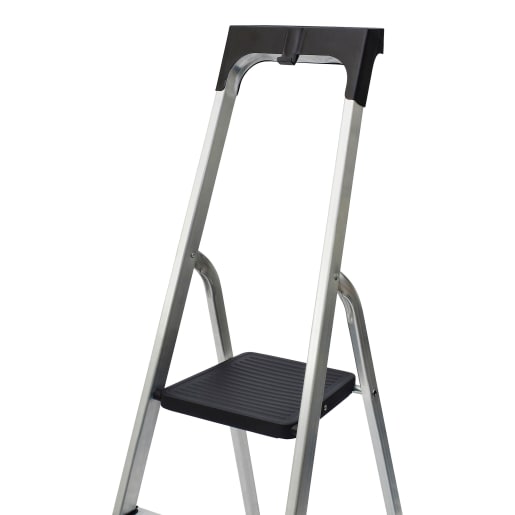 Werner High Handrail 3 Tread Aluminium Stepladder