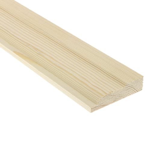 FSC Redwood Ovolo Architrave 25 x 75mm (act size 20.5 x 70mm)