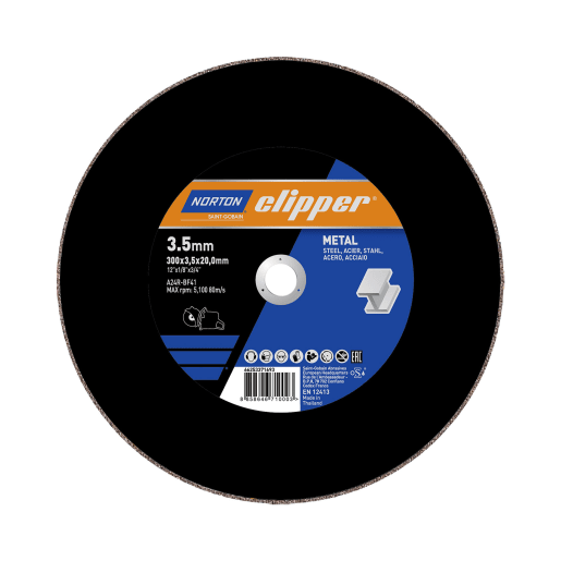 Norton Clipper Flat Metal Cutting Disc 300 x 3.5 x 20mm