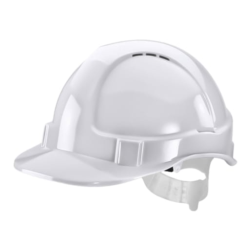 B-Seen Economy Vented Safety Helmet White