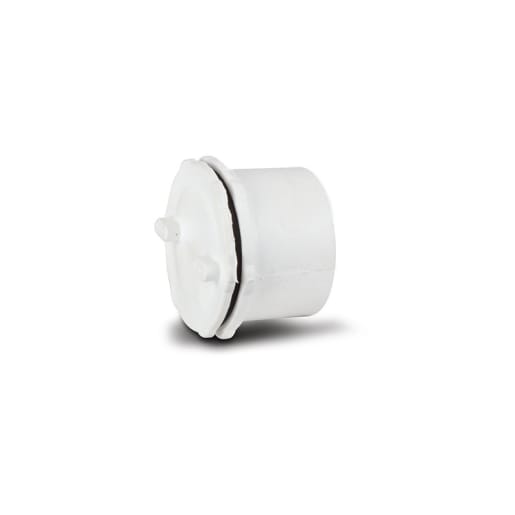 Polypipe Waste Push Fit Screwed Access Plug 40mm White