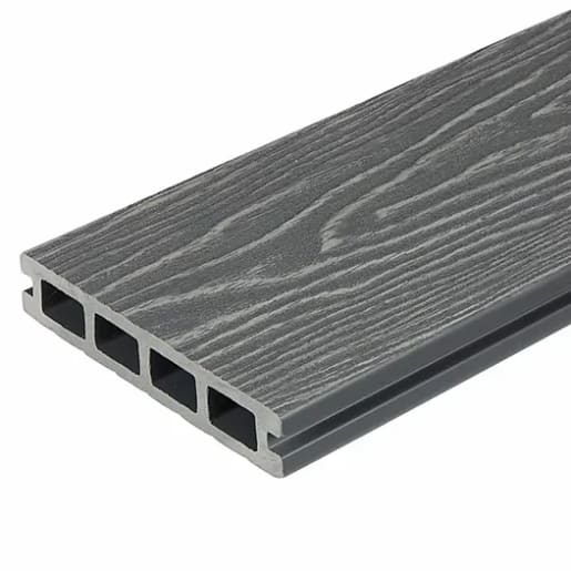 GRONODEC Premier Silver Composite Decking Board 25 x 138 x 3660mm