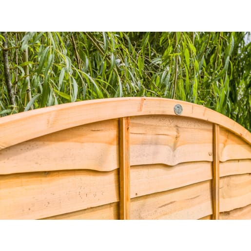 Grange Superior Lap Bow Top Fence Panel 1 8 X 1 83m