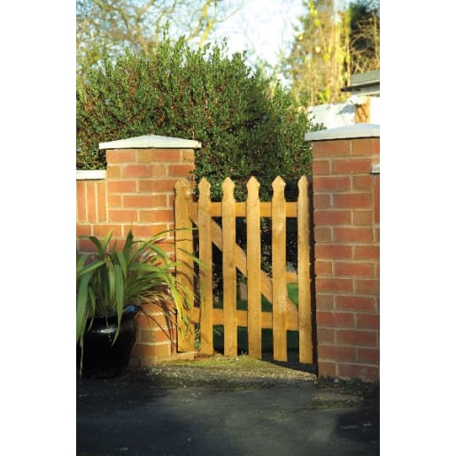 Grange Palisade Tulip Gate 900 x 875 x 48mm Golden Brown