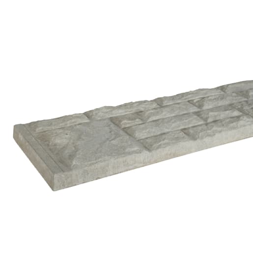 Supreme Concrete Rockfaced 6ft Gravel Board 305 x 50 x 1830mm