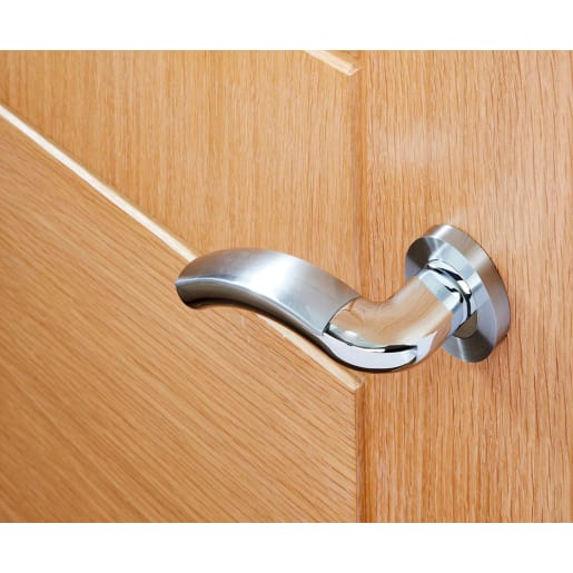 Jupiter Door Handle Satin Chrome 