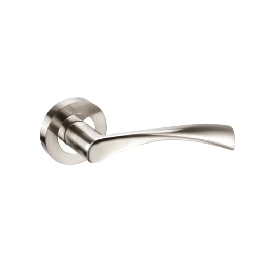 Lupus Door Handle Satin Chrome