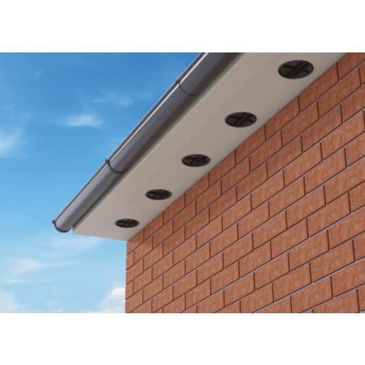 Timloc Push In Soffit Vent 70mm Dia Brown