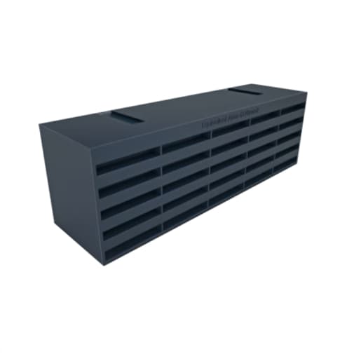 Timloc Plastic Airbrick 215 x 69 x 60mm Blue / Black