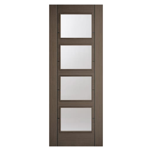 Vancouver 4 Light Prefinished Chocolate Grey Door 686 x 1981mm