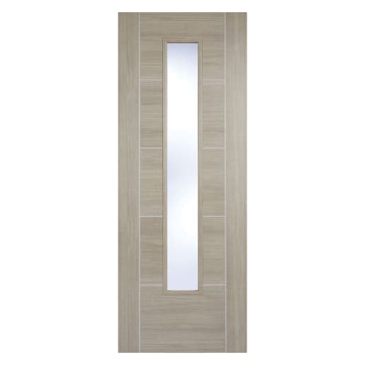 Vancouver Laminated Glazed Light Grey Door 1981 x 762 x 35mm