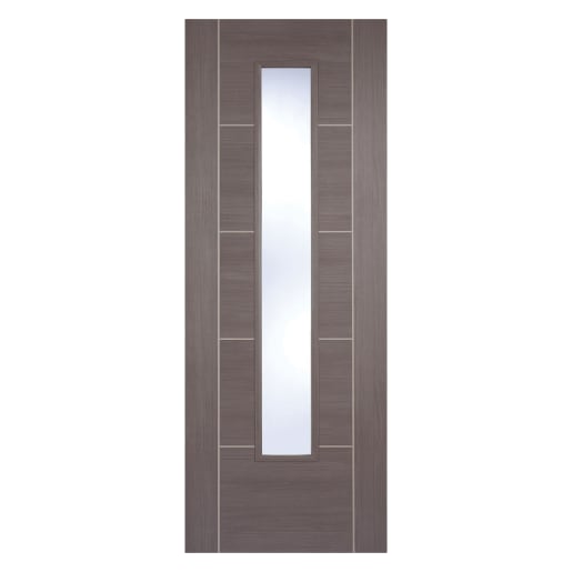 Vancouver Laminated Glazed Medium Grey Door 686 x 1981mm