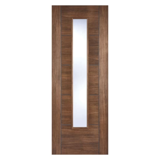 Vancouver Laminated Glazed Walnut Door 1981 x 686 x 35mm