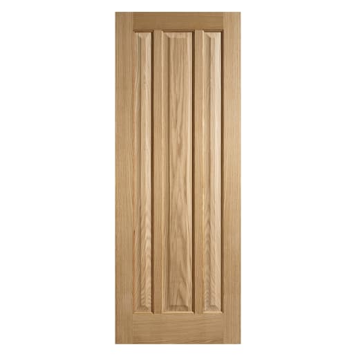 Kilburn 3 Panel Unfinished Oak Door 838 x 1981mm