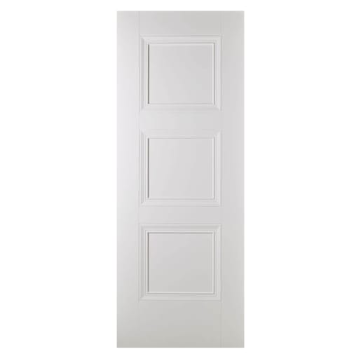 Amsterdam 3 Panel Primed Plus White Door 610 x 1981mm