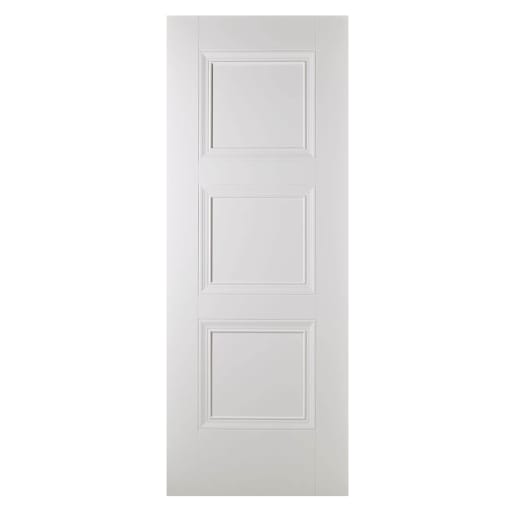 Amsterdam 3 Panel Primed Plus White Door 838 x 1981mm