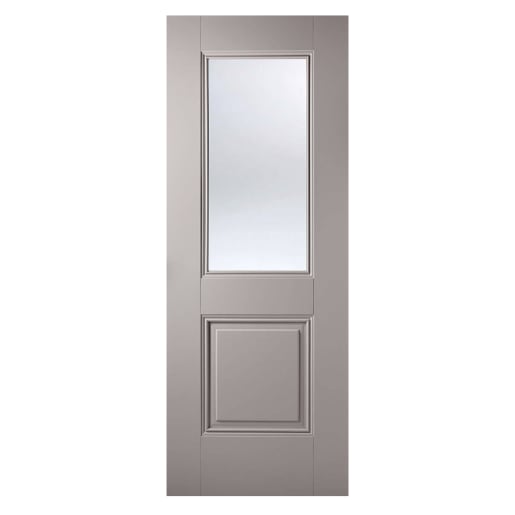 Arnhem 1 Light Primed Plus Silk Grey Door 762 x 1981mm