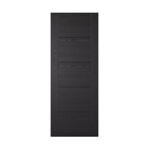 Vancouver 5 Panel Prefinished Black Ash Laminated Door 686 x 1981mm