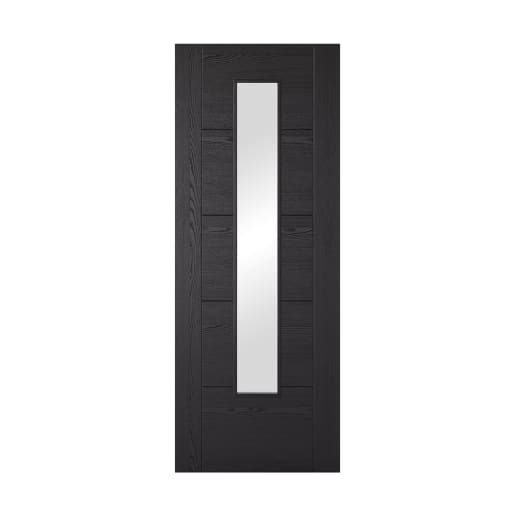 Vancouver 1 Light Prefinished Black Ash Laminate Door 686 x 1981mm