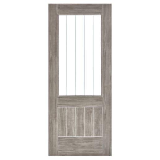 Mexicano Laminated Glazed Light Grey Door 1981 x 762 x 35mm
