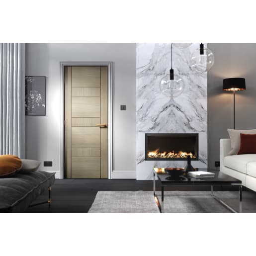 LPD Doors Internal Edmonton Pre-finished Light Grey Fire Door 762 x 1981mm