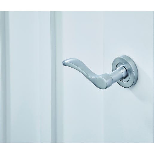 Ariel Door Handle Pack Satin Chrome