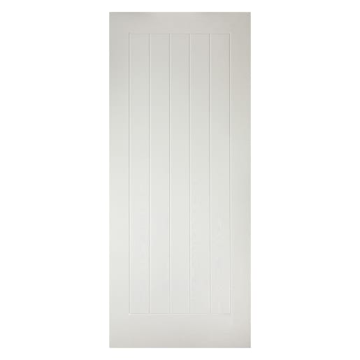 Mexicano External Prefinished White Door 838 x 1981mm