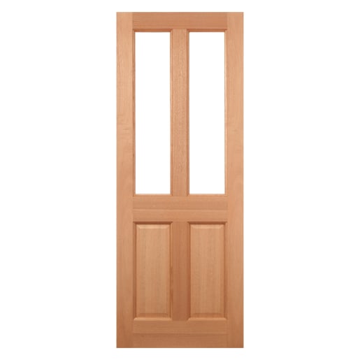 Malton 2 Light Unglazed External Hardwood Dowelled Door 762 x 1981mm
