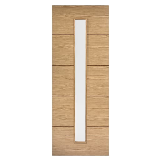 Lille 1 Light Prefinished Oak Door 762 x 1981mm